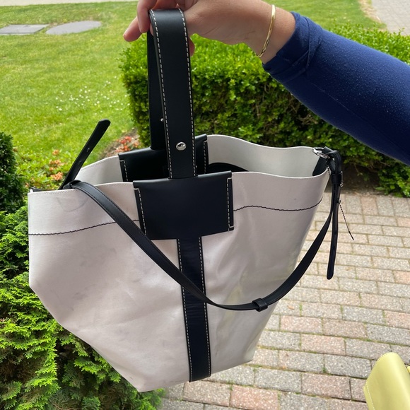 Proenza Schouler White Label Sullivan Cotton Bucket Bag - Picture 9 of 12